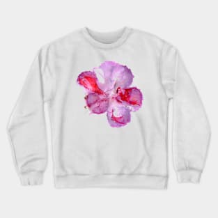 pink flower Crewneck Sweatshirt